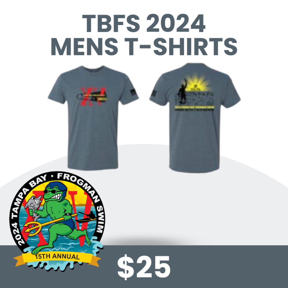 2024 TBFS Men's TShirts Tampa Bay Frogman Swim